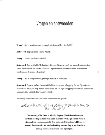 Het onderwijzen van de Tawhied