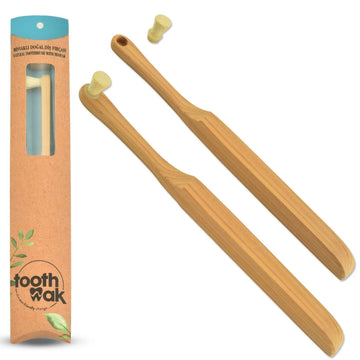 Toothwak Tandenborstel met Miswak-borstel (hout)